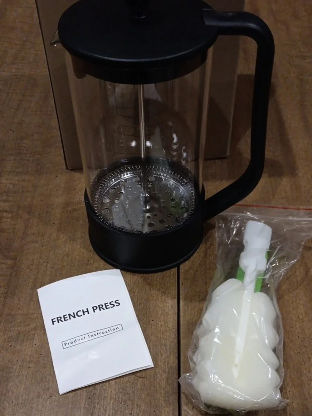 French Press Coffee Maker - Black - Unbranded